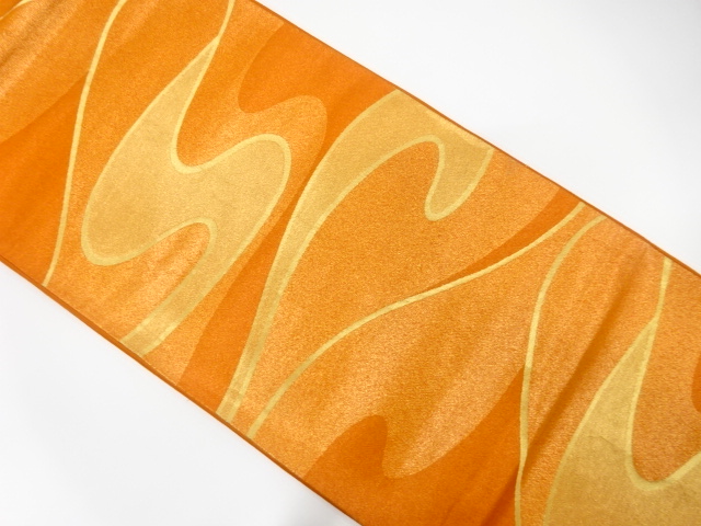 JAPANESE KIMONO / ANTIQUE FUKURO OBI / SILK / WOVEN STREAM